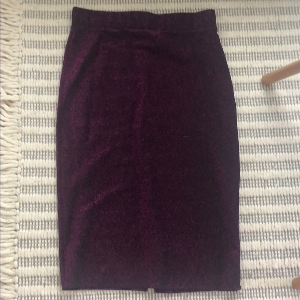 Sparkly high waisted skirt
